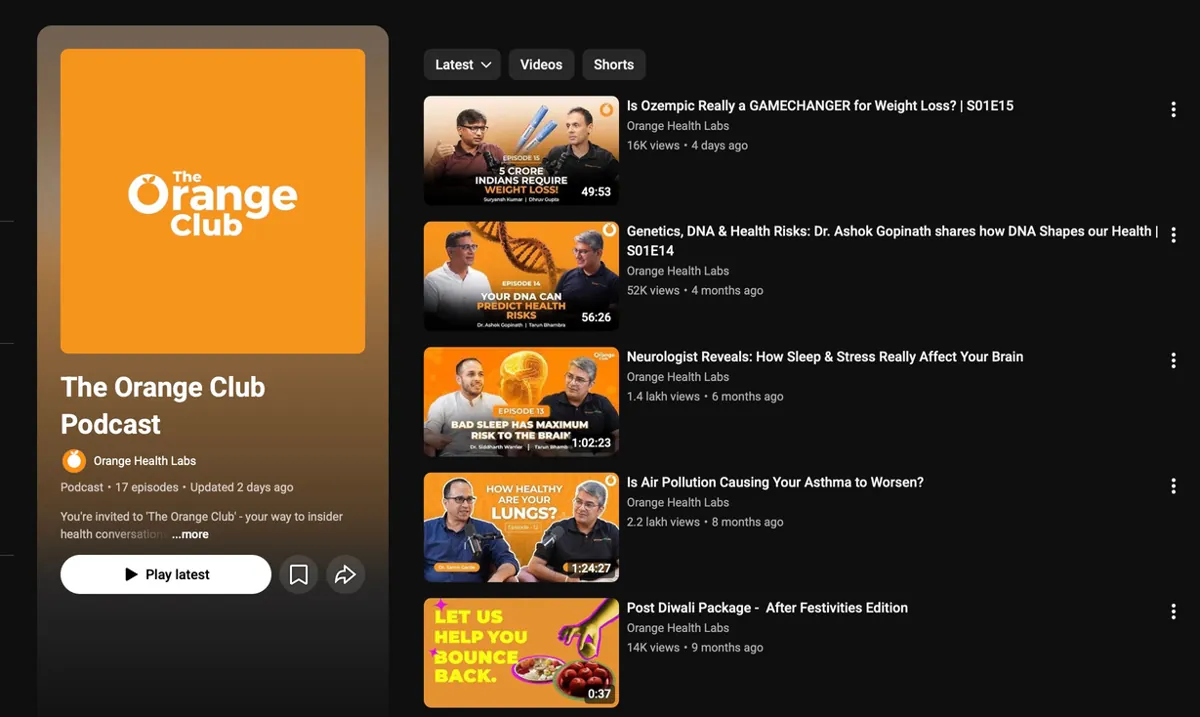 Orange Health Labs work, image 1